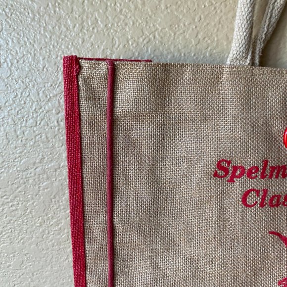 Spelman College Class of 2022 Burlap Shoulder Tote Eco Friendly Shopping Bag - Picture 5 of 14